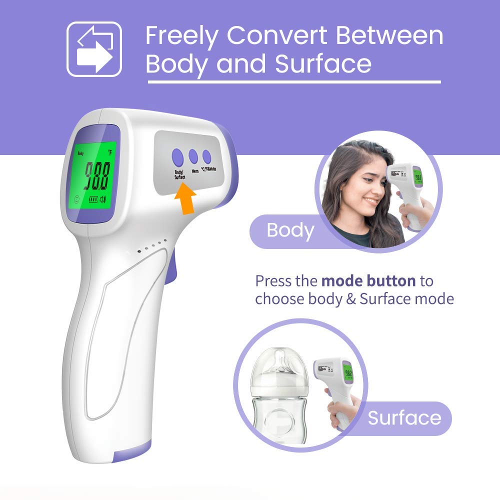 AOJF103 NonContact Infrared High Precision Forehead Thermometer